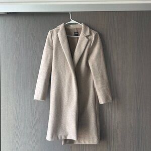 Zara Tan Coat Size Medium
